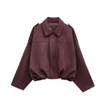 Faux Suede Bomber Jacket