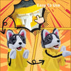 Kung Fu Husky Handpuppe mit Boxhandschuhen