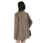 Wool Blend Winter Office Coat