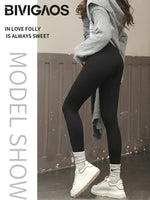 High Waist Fleece Workout Leggings