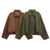 Faux Suede Bomber Jacket