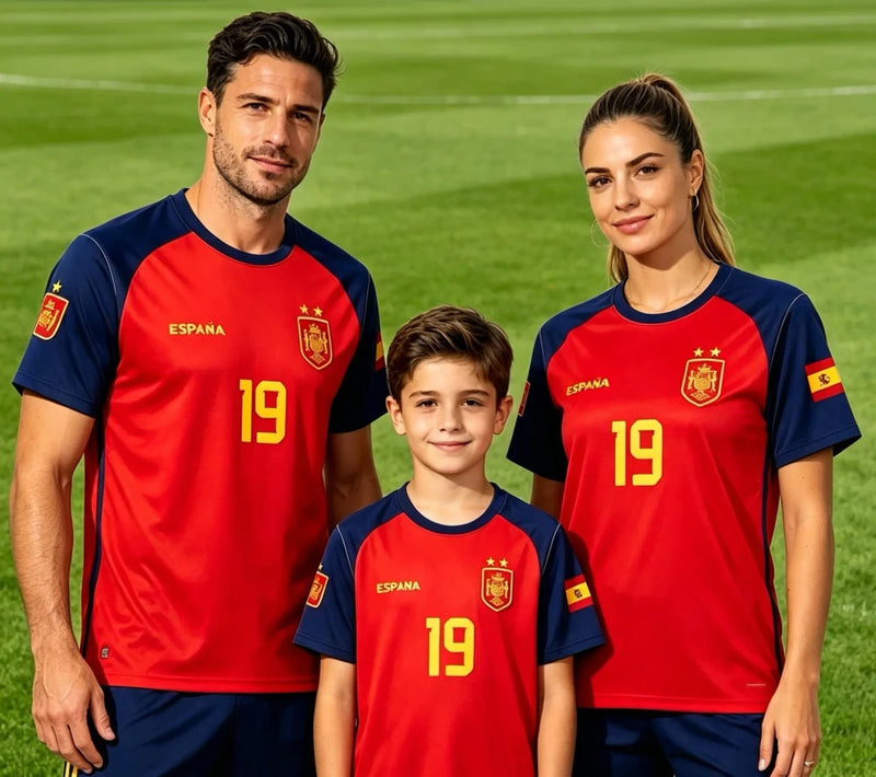 Spain Style 3D Print Football Jersey