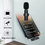 Wireless Lavalier Microphone for Live Streaming and Gaming