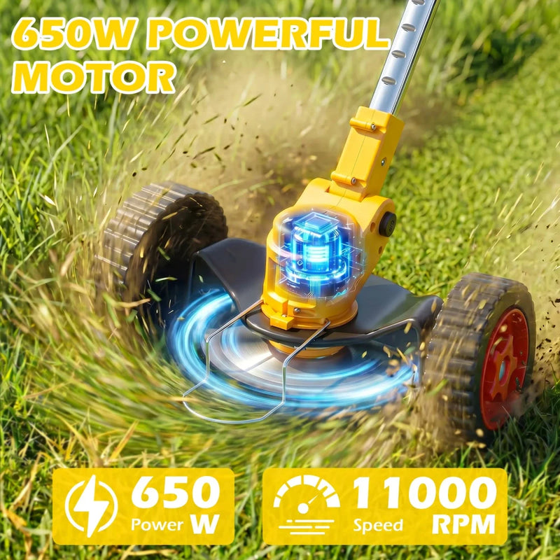 Cordless Electric Lawn Mower Weed Whacker