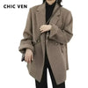 Wool Blend Winter Office Coat
