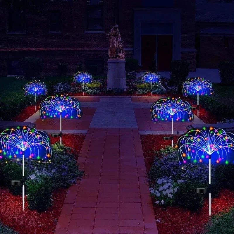 Solar LED Firework Garden Lights