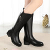 Gefütterte Damen Lederstiefel