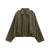 Faux Suede Bomber Jacket